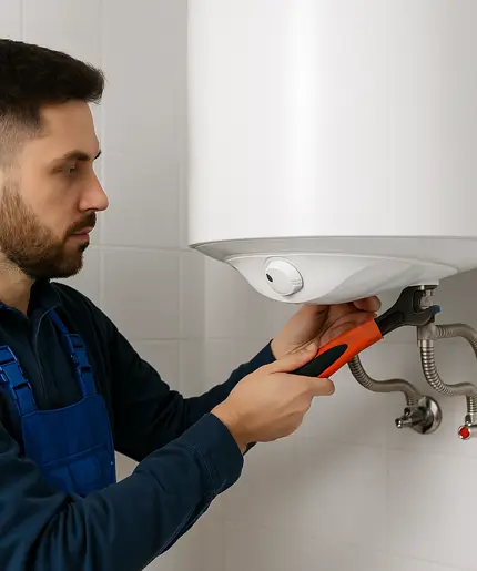 Plumber Installing a New Water Heater in Sugar Land, TX | Expert Service